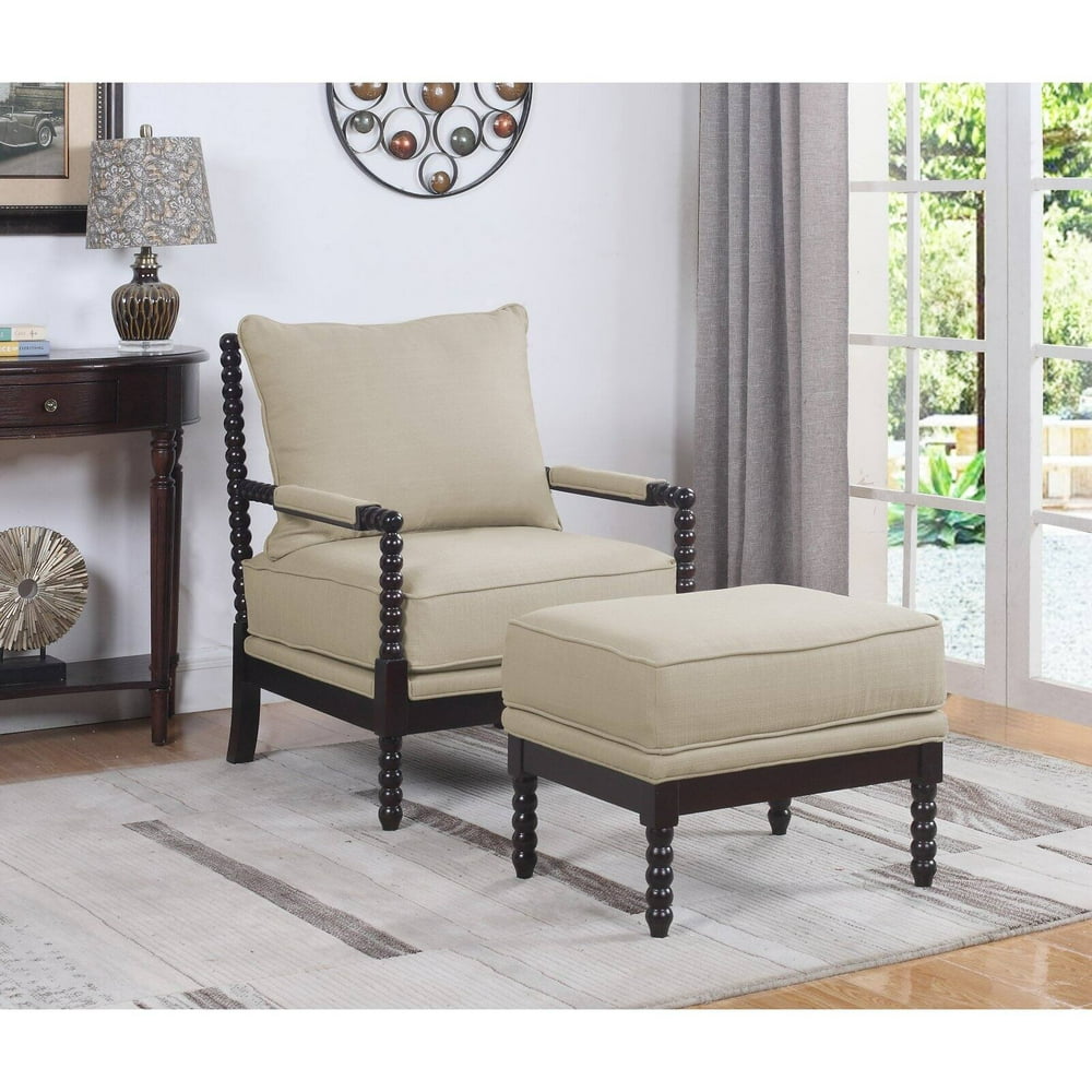 Best Master Furniture West Palm Accent Chair With Ottoman