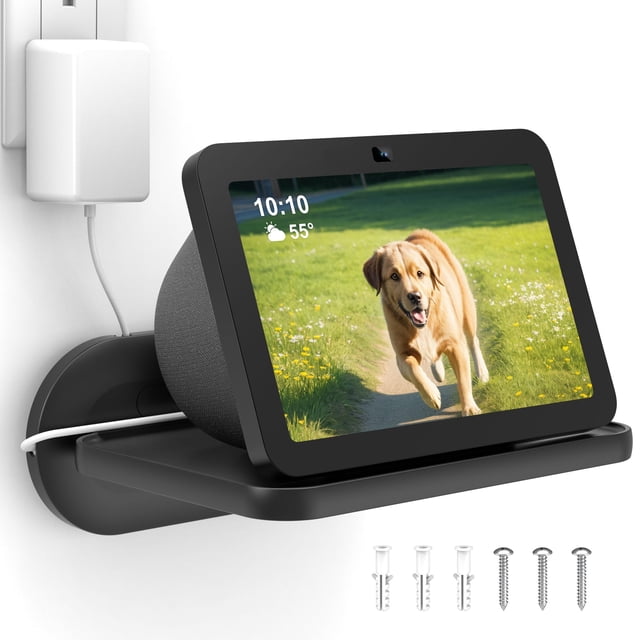 Estante de pared HomeMount para Google Nest Hub Max, color negro
