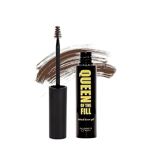 Elizabeth Mott Queen of the Fill Tinted Brow Gel | Fill In Eyebrows and Cover Gray Hairs (Auburn) - 4g