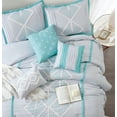 thumbnail image 3 of Nanshing Carter 7 Piece Geometric Comforter Set , Blue , King Size , Terry Embroidery, 3 of 6