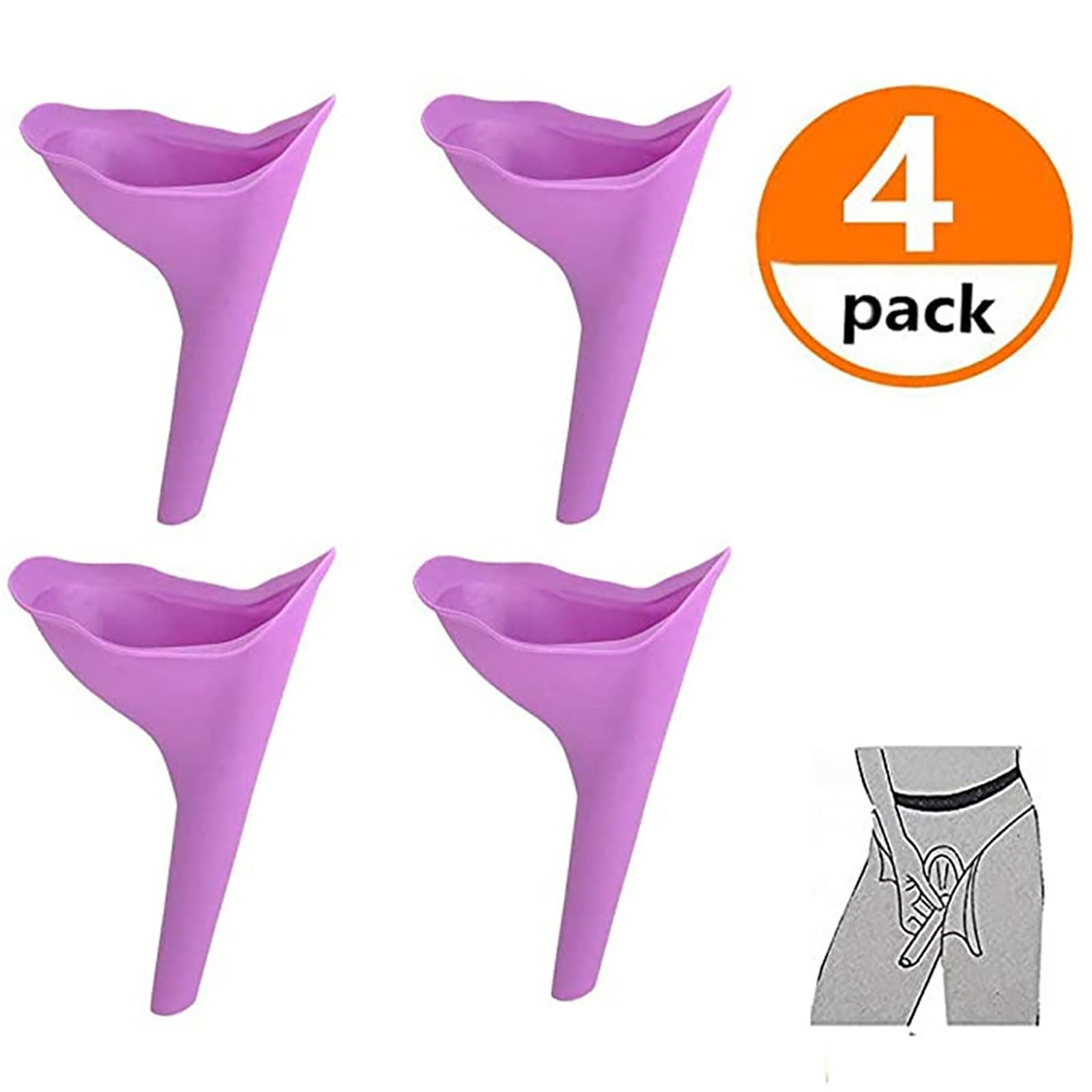 1/2Pcs Fashions Woman Lady Female Urinal Funnel Urinal Camping Portable Travel 