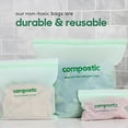 thumbnail image 3 of Bolsas para sándwiches Compostic Home, compostables y resellables, 100 x 100 cm, 3 of 9
