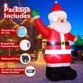 thumbnail image 5 of GOOSH Christmas Inflatables 8.8 FT Santa Claus Inflatable Shaking Hand, Santa Inflatables Blow Up Santa with Built-in LED Light, Outdoor Christmas Decorations Clearance for Xmas Holiday Party, 5 of 7