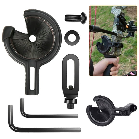 TSV Archery Brush Arrow Rest, Black Shooting Hunting Arrow Rest for Compound Bow Recurve Bow