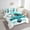 White Teal, variant on Erosebridal Soccer Rugby Bed in a Bag Twin size 7 Pieces , White Teal, Super Cozy, Chicago