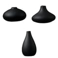 thumbnail image 1 of Florero de cerámica negro moderno de 3 piezas, accesorio para fotografía, cocina, sala de , escritorio, 1 of 4