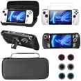 thumbnail image 1 of Accessories kit for ASUS ROG Ally 2023 - Black Accessories Bundle for ROG Alloy Gaming Handheld with Carrying Case Protective Cover case and 2 Pack Screen Protector, 6 Thumb Grips, 1 of 7