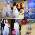 thumbnail image 2 of Benylion Girls Princess Costumes Snow Queen Princess Dresses Fancy Dress Up Clothes for Halloween Party Cosplay White for 11-12Years, 2 of 11