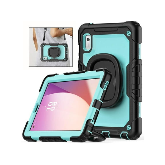 for Lenovo Tab M9 Case 9 inch TB-310FU with Screen Protector/Rotating Hand Strap/Stand/Shoulder Strap, [3-Layer Protective] Lenovo M9 HD Tablet Cover 9 inch 2023