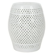 Safavieh Diamond Garden Stool-Finish:White