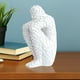 thumbnail image 4 of Sujetalibros Ornamento Estante de libros Estatuilla Sala de estudio Estatua de personaje de resina (Blanco) Likrtyny Libre de BPA, 4 of 7