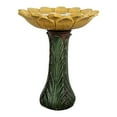 thumbnail image 5 of 24.4-in Outdoor Sunflower Bird Bath - Fibre Reinforced Concrete Large Bird Bath Stylish with Modern Pedestal for Garden, Patio, Lawn, Backyard, 5 of 9