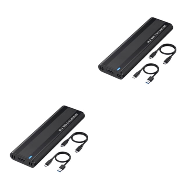 Inteprter 5/10Gbps M2 SSD Case NVME Protocolo dual M.2 a adaptador de unidad USB NGFF Type5 NO5