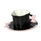 thumbnail image 5 of Taza de cerámica para café, taza de agua, regalo creativo para mujeres, linda para beber agua, de té para cumpleaños, cocina, inauguración de la casa Negro Rosa, 5 of 8