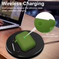 thumbnail image 2 of AirPods Case, Full Protective Silicone AirPods Accessories Cover Compatible with AirPods 1&2 Wireless and Wired Charging Case(Front LED Visible),Olive Green, 2 of 8