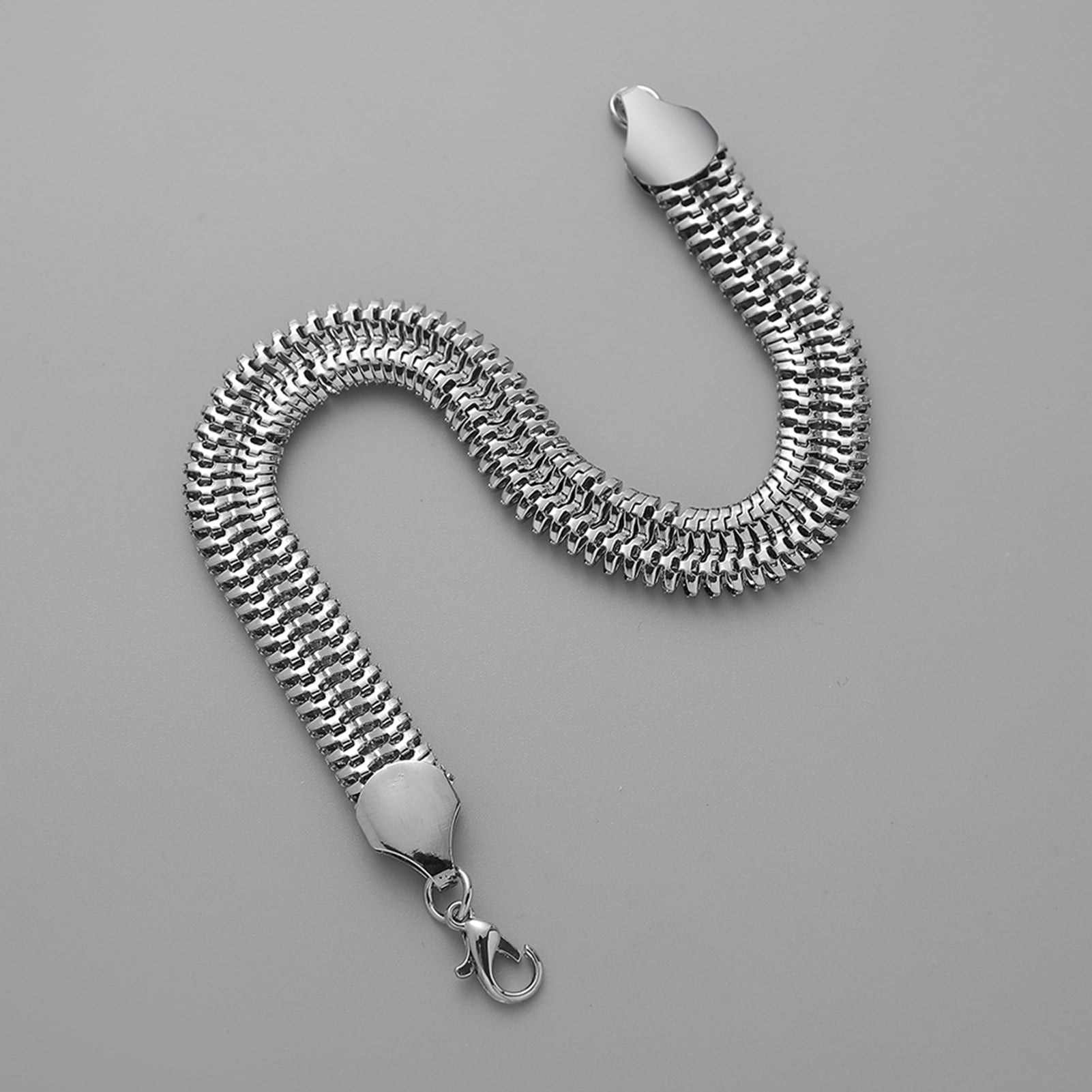Flat snake chain bracelet (non-tarnish, hypoallergenic) UNISEX | Shopee  Philippines