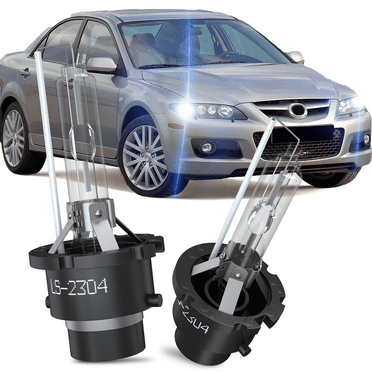 Fits 2006-2013 Mazda 6 Bi-Xenon Headlighs Bulb D2S High Low Beam HID Lamps 6000K White