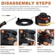 thumbnail image 3 of Experto en recorte residencial: cabezal de corte con alimentación por impacto, compatible con Stihl, plástico resistente, diseño EasySpool para desmalezadora, 3 of 5