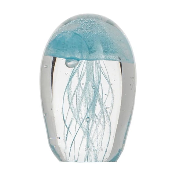beachcombers coastal life Small Glass Glowing Jellyfish