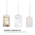 Pvc Luggage Bag Tags for Straps Lanyard Connectors Fasteners Versatile
