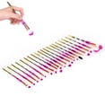 thumbnail image 4 of Herramientas para sombras de ojos, cejas y correctores, kit de cosméticos suaves, juego de 20 brochas de maquillaje profesionales, 4 of 8