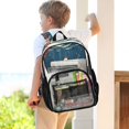thumbnail image 6 of Iauyy Clear Backpack Heavy Duty PVC Transparent Backpack for College Workplace, Vintage Flag Sea-fish, 6 of 8