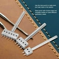thumbnail image 6 of Leather Sewing Tool With Different Claw Head 3Pcs Spacer Hole Punch Tool Set For Diy Lacing Sewing Chisel Leather Craft(8Mm), 6 of 7