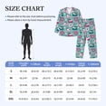 thumbnail image 3 of Bingfone Men's Pajama Set 2 Piece Loungewear PJs, Long Sleeve with Pajama Pants-Dogs With Swimming, 3 of 7