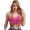 Hot Pink, variant on Women's Belly Dancing Bra Top Beaded Tassel Sequin Mesh Plastic Beads Dancewear White One Size
