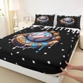 thumbnail image 4 of Erosebridal Baseball Themed Queen Sheet Sets,Cute Stars Print Bed Set For Boys Kids 4 Pieces, 4 of 6