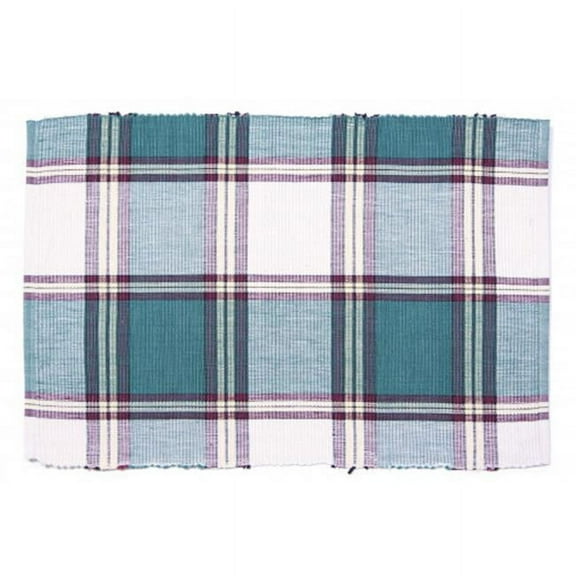 Mr. MJs Trading AG-01738S-4 19 in. Ribbed Placemats, Sherwood Green - Set of 4