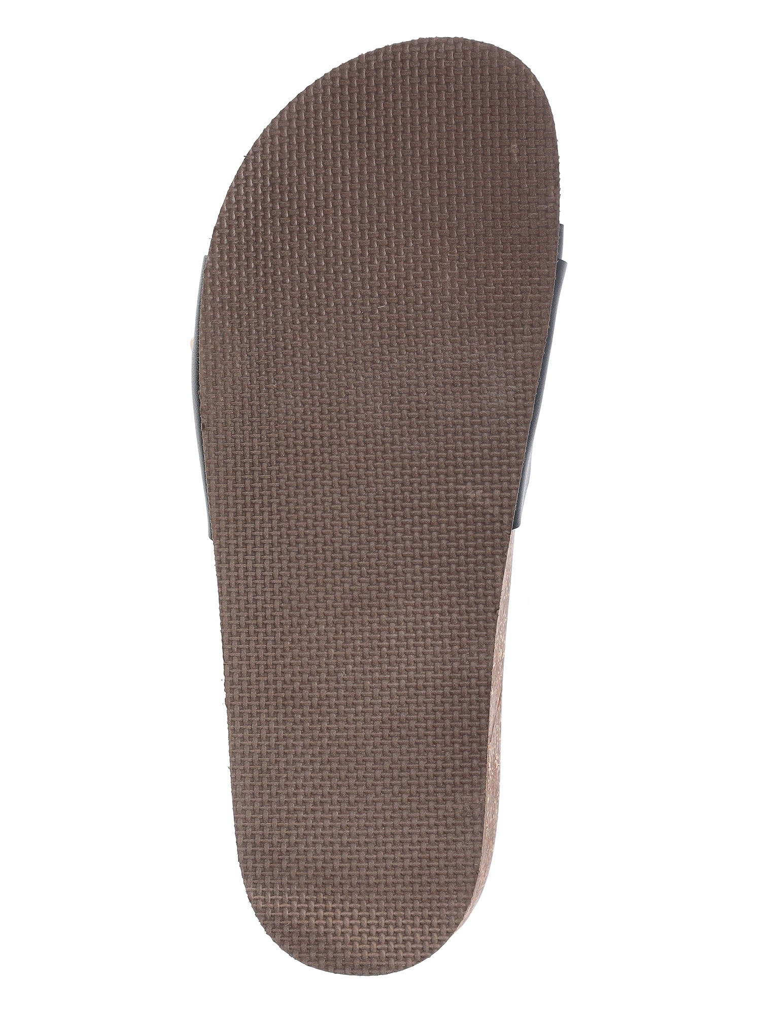 Time and Tru Women's One Buckle Footbed Slide Sandals