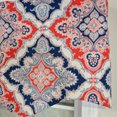 thumbnail image 4 of RLF Home 100% Cotton Coventry Regal  Fully lined Windows Rod Pocket Valance 50" x 17"  Navy, 4 of 6