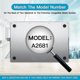 thumbnail image 2 of Protector de pantalla de privacidad LANNMXG para MacBook Air 13,6 pulgadas chip M2 modelo 2024 A2681, 2 of 5