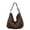 Brown Leopard, variant on KKLDOGS Large Capacity Printed Hobo Shoulder Bag, Casual Soft Fabric Crossbody Tote, Oversized Sling Purse for Shopping, Travel & Daily Outings
