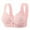 Pink, variant on Seamless Soft Support Vest Bra for Large Chest – Thin, Breathable, No Underwire, Front Closure with Mid Buttons, Comfortable Everyday Gathering Bra for Older Women