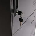 thumbnail image 6 of Miumaeov 3 Doors Metal Locker Vertical Metal Storage Cabinet for Home Office Workshop, 6 of 9