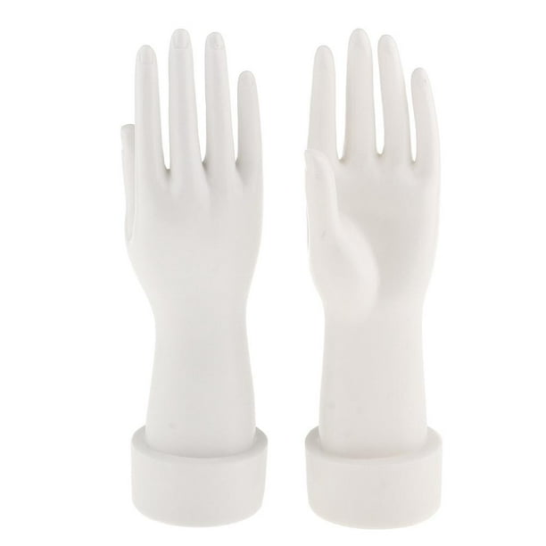 1 par de mano de Maniquí para joyería guantes Sunnimix Maniquí de la exhibición de la mano 26x6.6cm