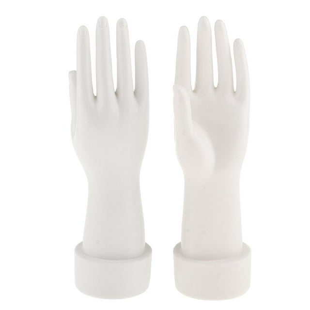 1 par de mano de Maniquí para joyería guantes Sunnimix Maniquí de la exhibición de la mano 26x6.6cm