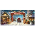 thumbnail image 5 of Large Christmas Garage Door Cover 16x7 ft, Polar Express Snowman Garage Door Banner Decor, Vintage Believe Train Backdrop for Outdoor Indoor Xmas Eve Wall Decor, 5 of 5