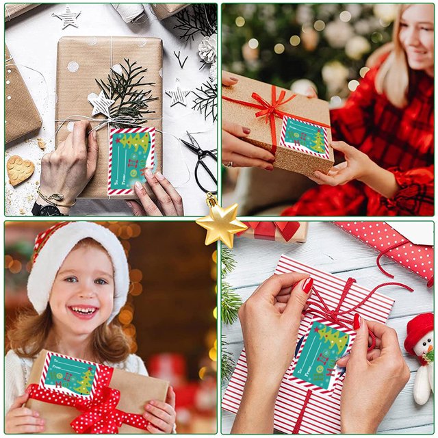 kurtrusly 250Pcs Christmas Cartoon Stickers Christmas Gift Decorations Christmas Stickers Labels Tag Stickers for Envelopes DIY Scrapbooking Card Making