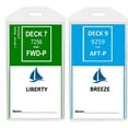thumbnail image 3 of 8 Cruise Luggage Tags for Princess, Carnival, Norwegian, Holland America - Clear White, 3 of 6