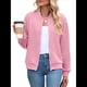 thumbnail image 3 of Chaqueta Informal de Mujer con Cuello Alto y Cremallera, Ideal para Otoño. Conjuntos con Bolsillos. Rosa L, 3 of 10