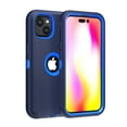 thumbnail image 5 of Xhy iPhone 14 Plus Case with Privacy Screen and Lens Protector Military Grade Heavy Duty 3 in 1 Shockproof Armor Durable Detachable for iPhone 14 Plus 6.7 inch 2022 Phone -Dark Blue+Blue, 5 of 6