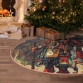 thumbnail image 5 of Xecao Tribal Futuristic Warrior Pattern Christmas Tree Skirt Round Xmas Tree Mat Base Cover for Holiday Home Decorations-48", 5 of 6