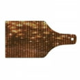 thumbnail image 1 of Abstract Cutting Board, Symmetric Dots Pattern Vivid Color Details Spotty Mosaic Design, Decorative Tempered Glass Cutting and Serving Board, Wine Bottle Shape, Dark Orange Orange, by Ambesonne, 1 of 1