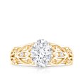 thumbnail image 4 of Oval Lab Grown Diamond Filigree Engagement Ring - 1 Ct Diamond - EF-VS Grade, 14K Yellow Gold, US 9.00, 4 of 8