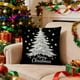 thumbnail image 4 of Juego de 2 fundas de cojín navideñas | Fundas decorativas para cojines de sofá y sala de estar | Fundas de cojín cuadradas de poliéster de 45x45 cm con cremallera oculta, 4 of 6