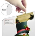 thumbnail image 4 of FMSHPON Christmas Snowman Green Scarf Clipboard Hardboard Wood Nursing Clip Board and Pull for Standard A4 Letter 13x9 inches, 4 of 5