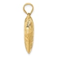 thumbnail image 2 of 14K Yellow Gold Charm Pendant Polished Basket Weave Pattern 3-D Heart, 2 of 4